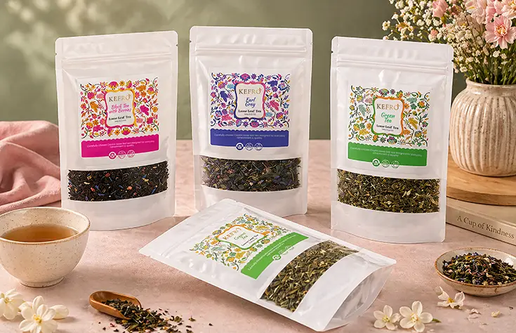 Paper Pouch with Loose Leaf Tea 100g