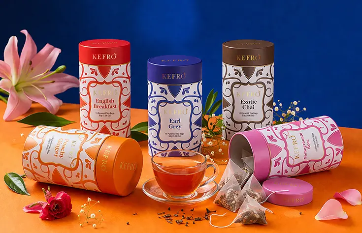 Canisters with 15 Wellness Pyramid Tea Bags
